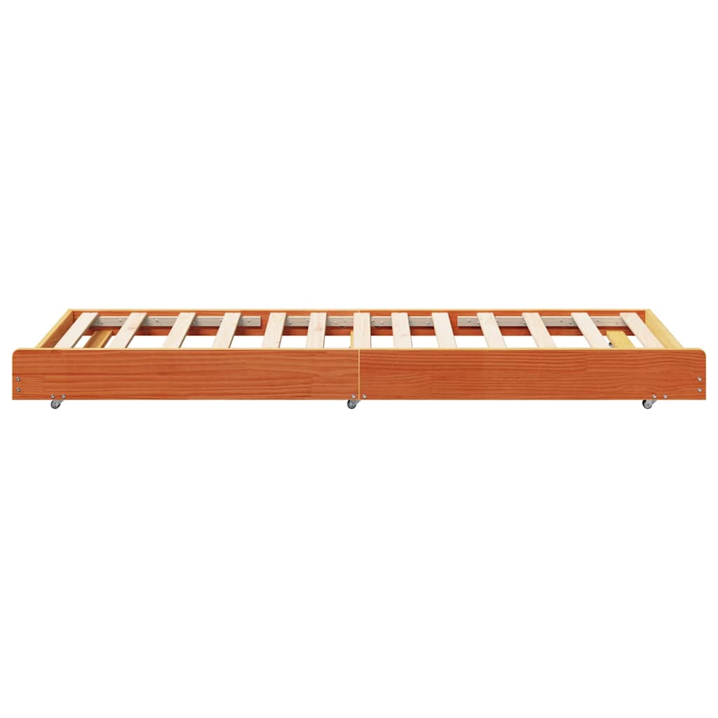 Sengestamme Vokset Brun 75 x 190 cm Massiv furu