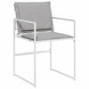 Hage Spisegruppe 5 pcs Hvit 140 x 70 x 73 cm Textilene og stål