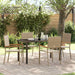 Hage Spisegruppe med pute 5 pcs Beige polyrotting