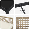 Hage Spisegruppe med pute 5 pcs Beige Poly rattan