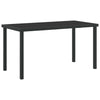 Hage Spisegruppe med pute 5 pcs Svart Poly rattan