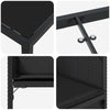 Hage Spisegruppe med pute 5 pcs Svart Poly rattan