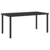 Hage Spisegruppe med pute 5 pcs Brun Poly rattan