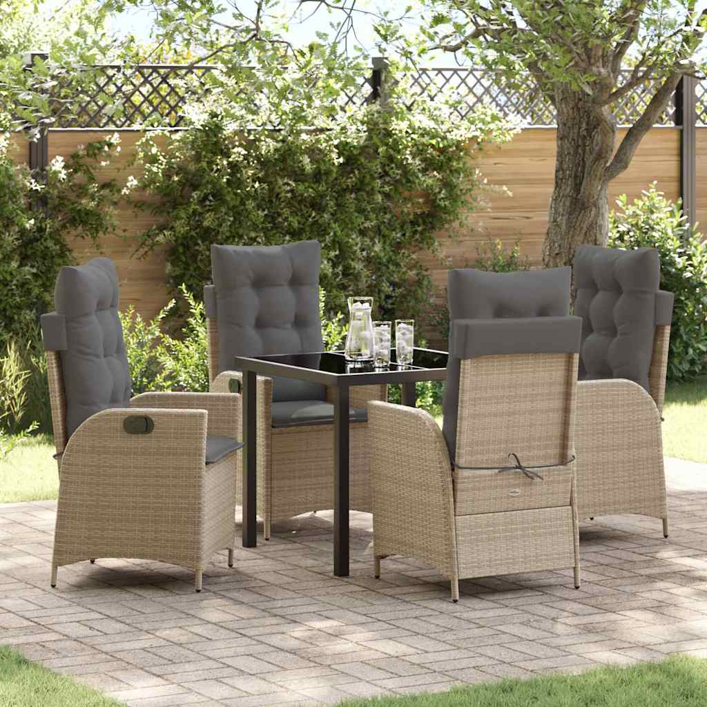 Hage Spisegruppe 5 pcs Beige polyrotting