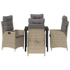 Hage Spisegruppe 5 pcs Beige polyrotting