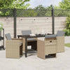 Hage Spisegruppe 5 pcs Beige polyrotting