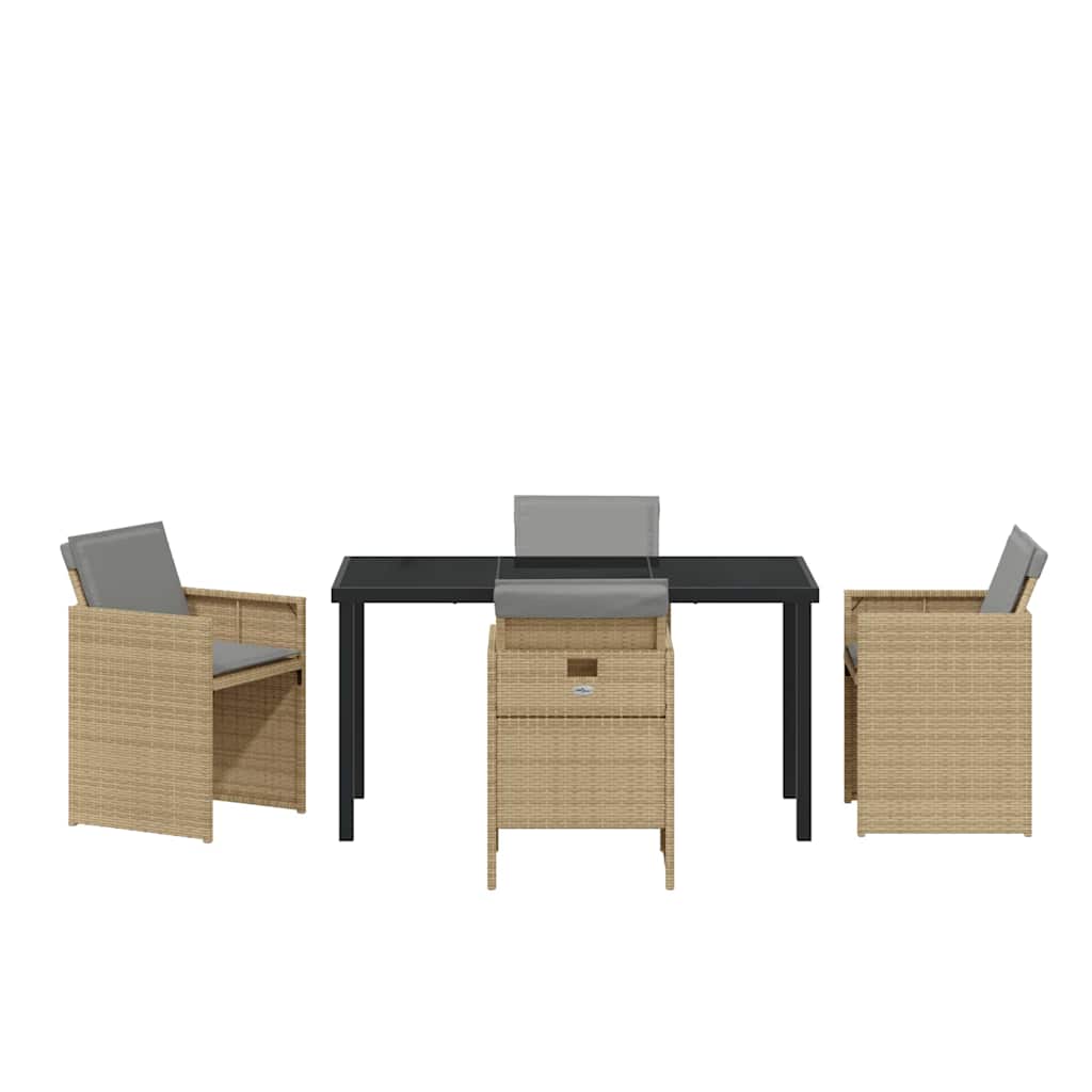 Hage Spisegruppe 5 pcs Beige polyrotting