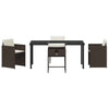 Hage Spisegruppe 5 pcs Brun polyrotting
