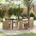 Hage Spisegruppe 5 pcs Beige polyrotting