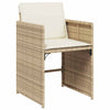 Hage Spisegruppe 5 pcs Beige polyrotting