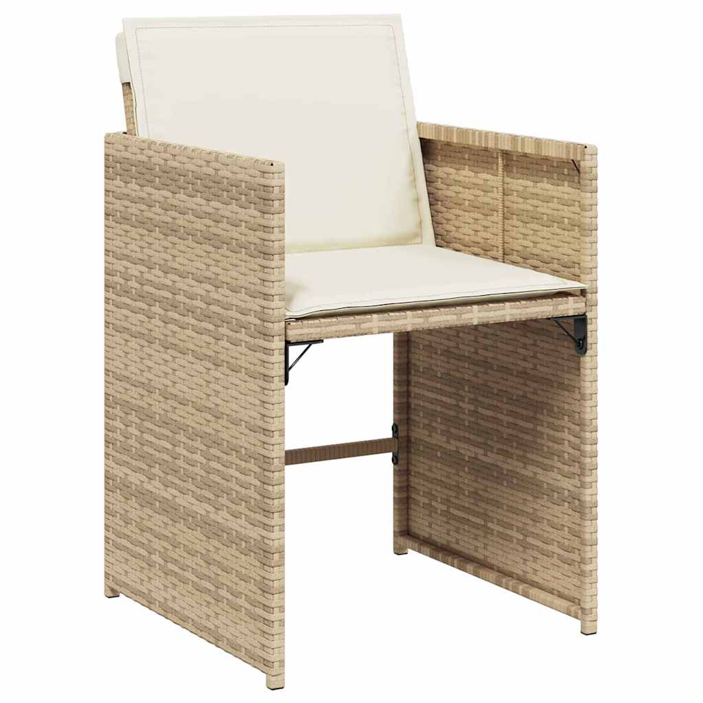 Hage Spisegruppe 9 pcs Beige polyrotting