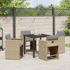 Hage Spisegruppe 5 pcs Beige polyrotting