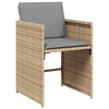 Hage Spisegruppe 5 pcs Beige polyrotting