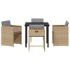 Hage Spisegruppe 5 pcs Beige polyrotting