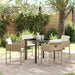 Hage Spisegruppe 5 pcs Beige polyrotting