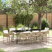 Hage Spisegruppe 9 pcs Beige polyrotting