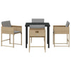 Hage Spisegruppe 5 pcs Beige polyrotting