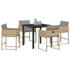Hage Spisegruppe 5 pcs Beige polyrotting