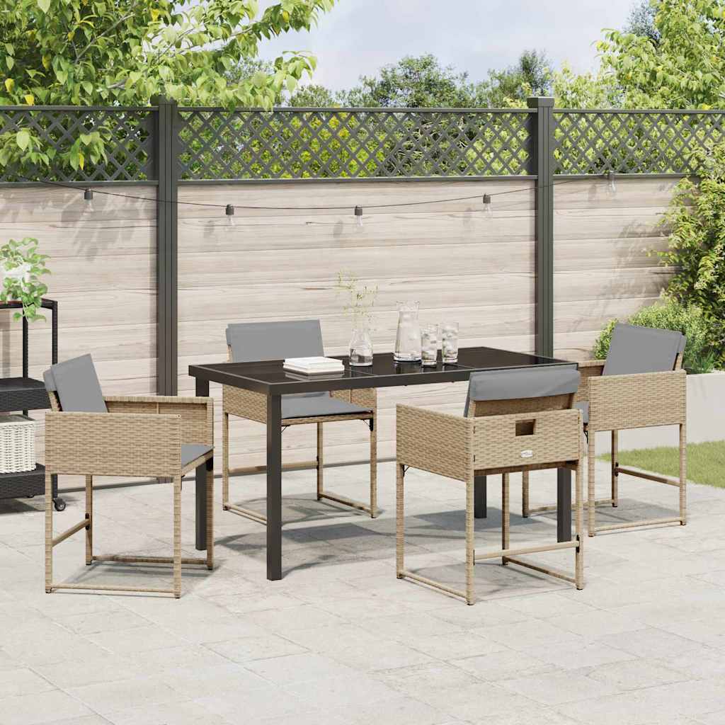 Hage Spisegruppe 5 pcs Beige polyrotting