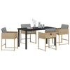 Hage Spisegruppe 5 pcs Beige polyrotting