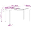 Hage Spisegruppe 5 pcs Beige polyrotting