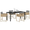 Hage Spisegruppe 5 pcs Beige polyrotting