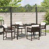 Hage Spisegruppe 5 pcs Brun polyrotting