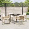 Hage Spisegruppe 5 pcs Beige polyrotting