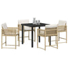 Hage Spisegruppe 5 pcs Beige polyrotting