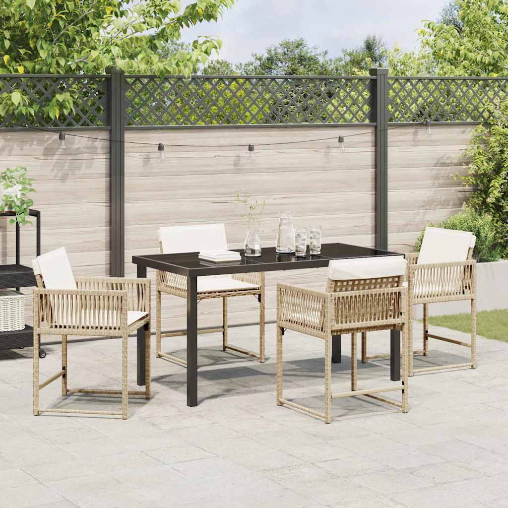 Hage Spisegruppe 5 pcs Beige polyrotting