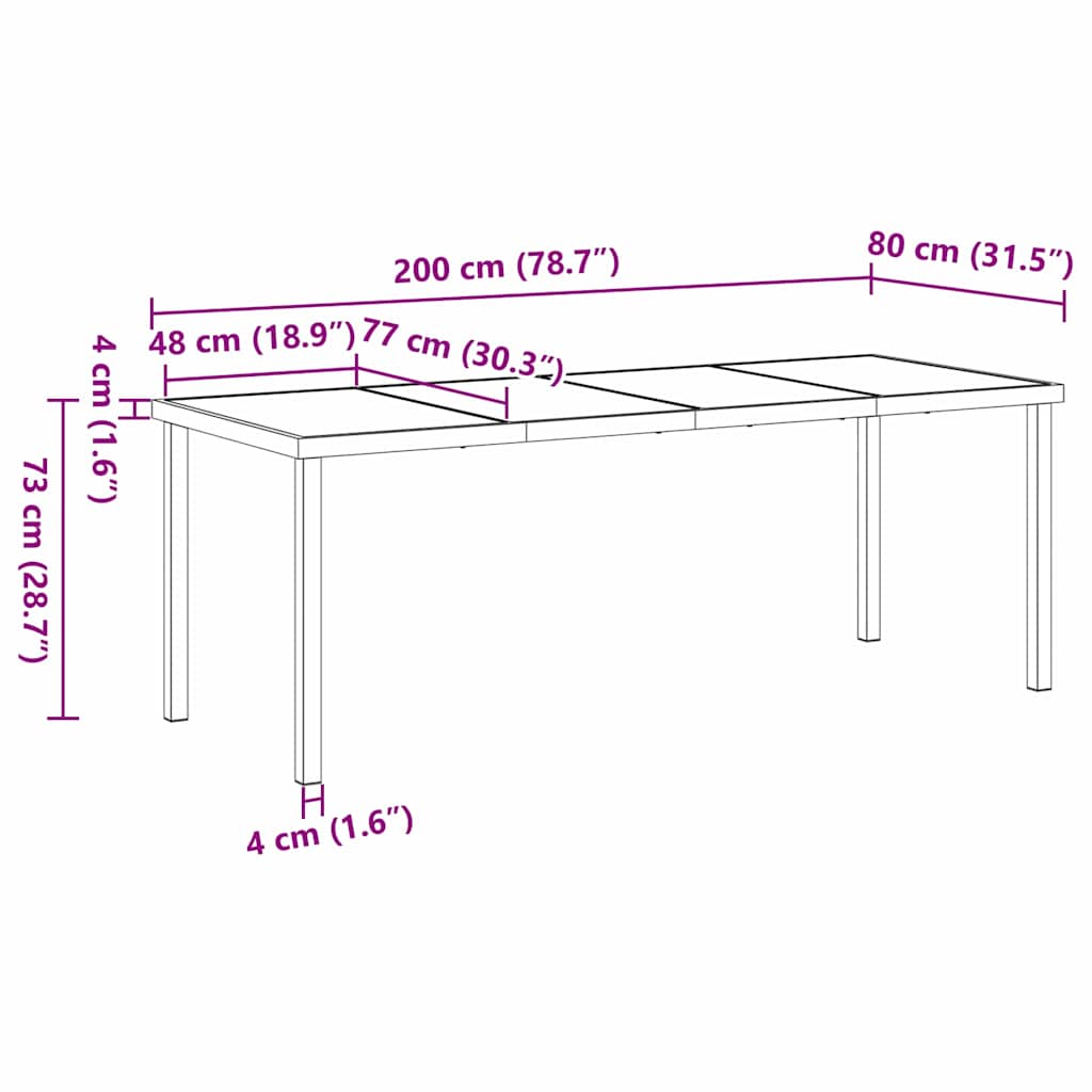 Hage Spisegruppe 9 pcs Brun polyrotting