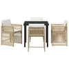 Hage Spisegruppe 5 pcs Beige polyrotting