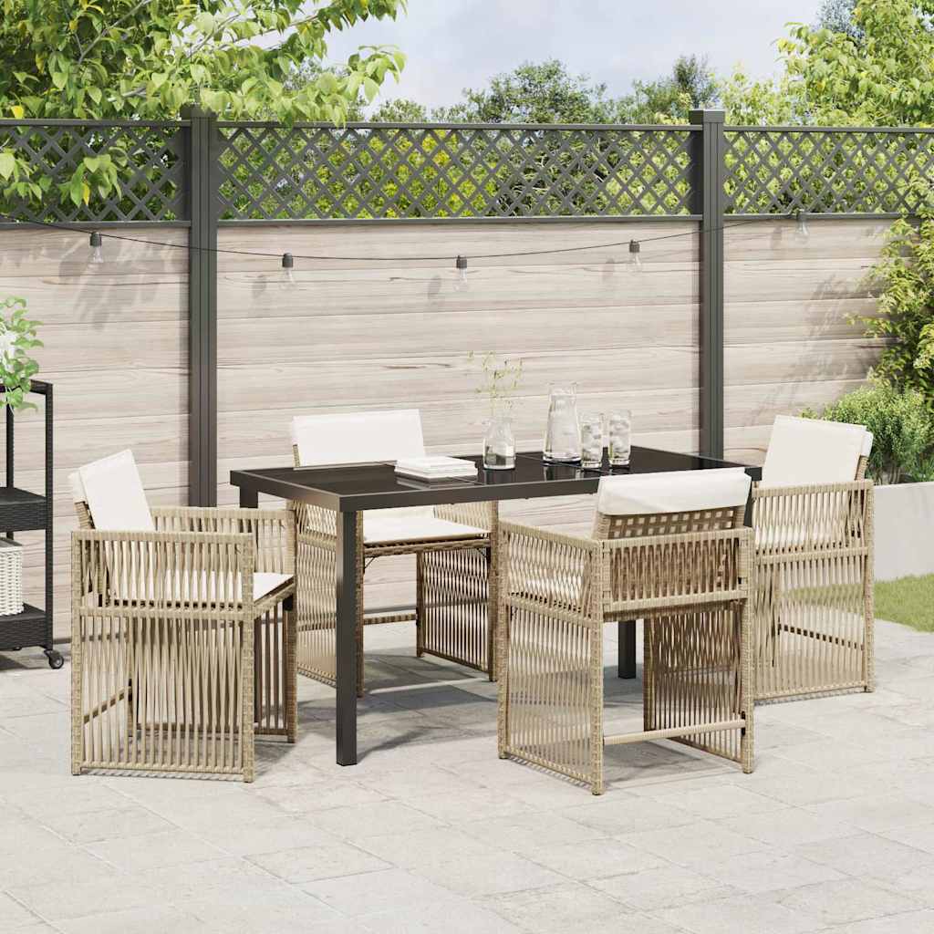 Hage Spisegruppe 5 pcs Beige polyrotting