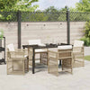 Hage Spisegruppe 5 pcs Beige polyrotting
