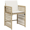 Hage Spisegruppe 5 pcs Beige polyrotting