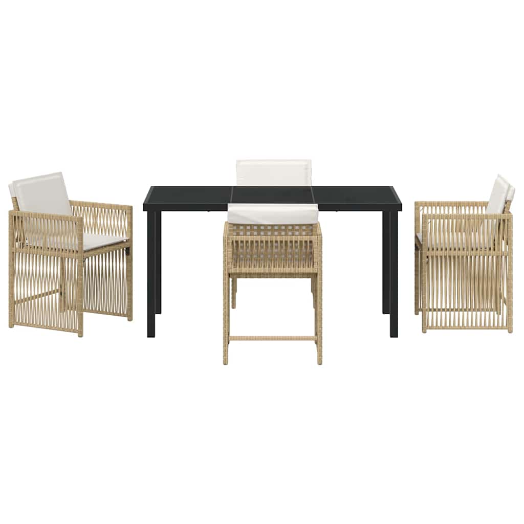 Hage Spisegruppe 5 pcs Beige polyrotting