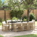 Hage Spisegruppe 9 pcs Beige polyrotting