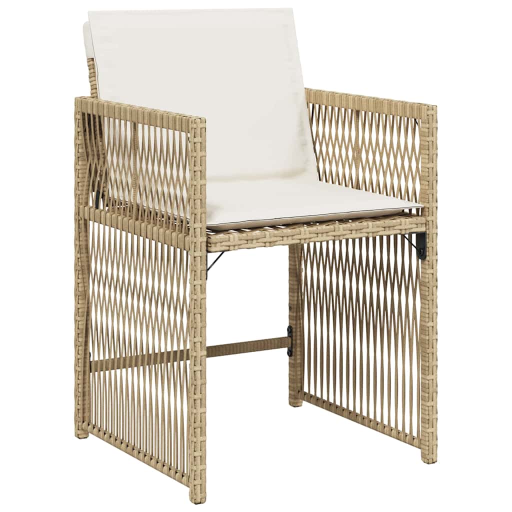 Hage Spisegruppe 9 pcs Beige polyrotting