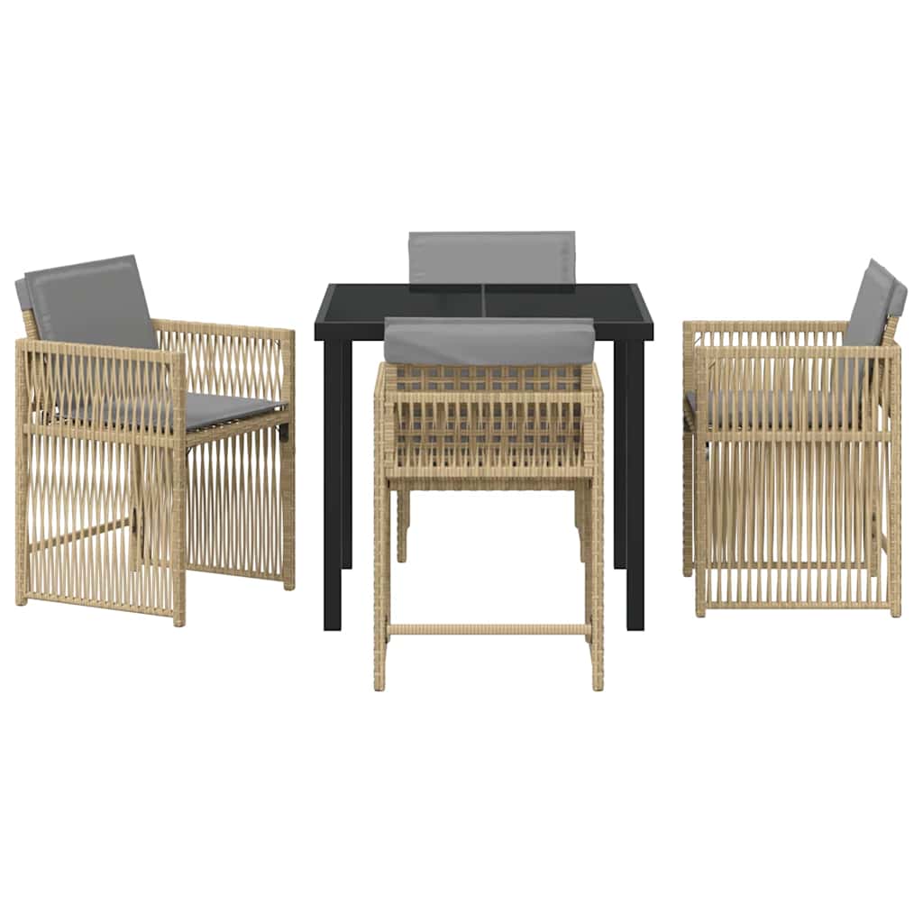 Hage Spisegruppe 5 pcs Beige polyrotting