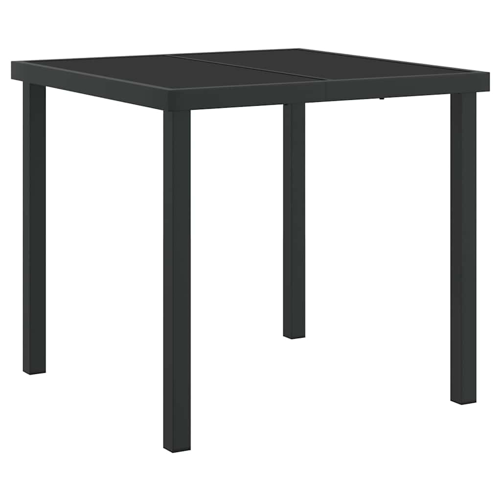 Hage Spisegruppe med pute 3 pcs Grå og svart Rotting