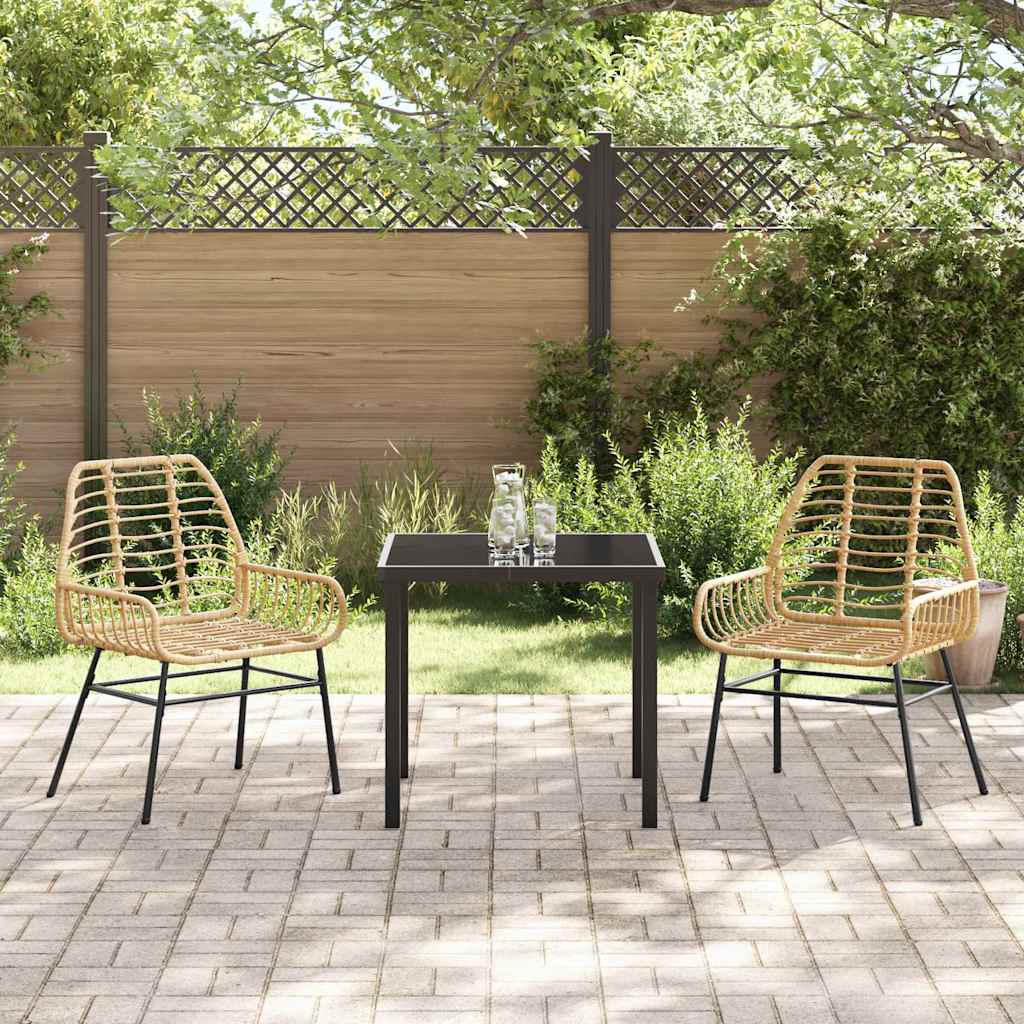 Hage Spisegruppe 3 pcs Brun polyrotting