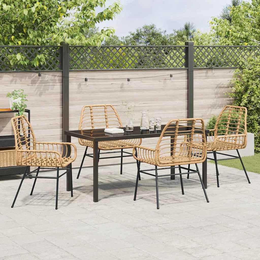 Hage Spisegruppe 5 pcs Brun polyrotting