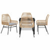 Hage Spisegruppe 5 pcs Brun polyrotting