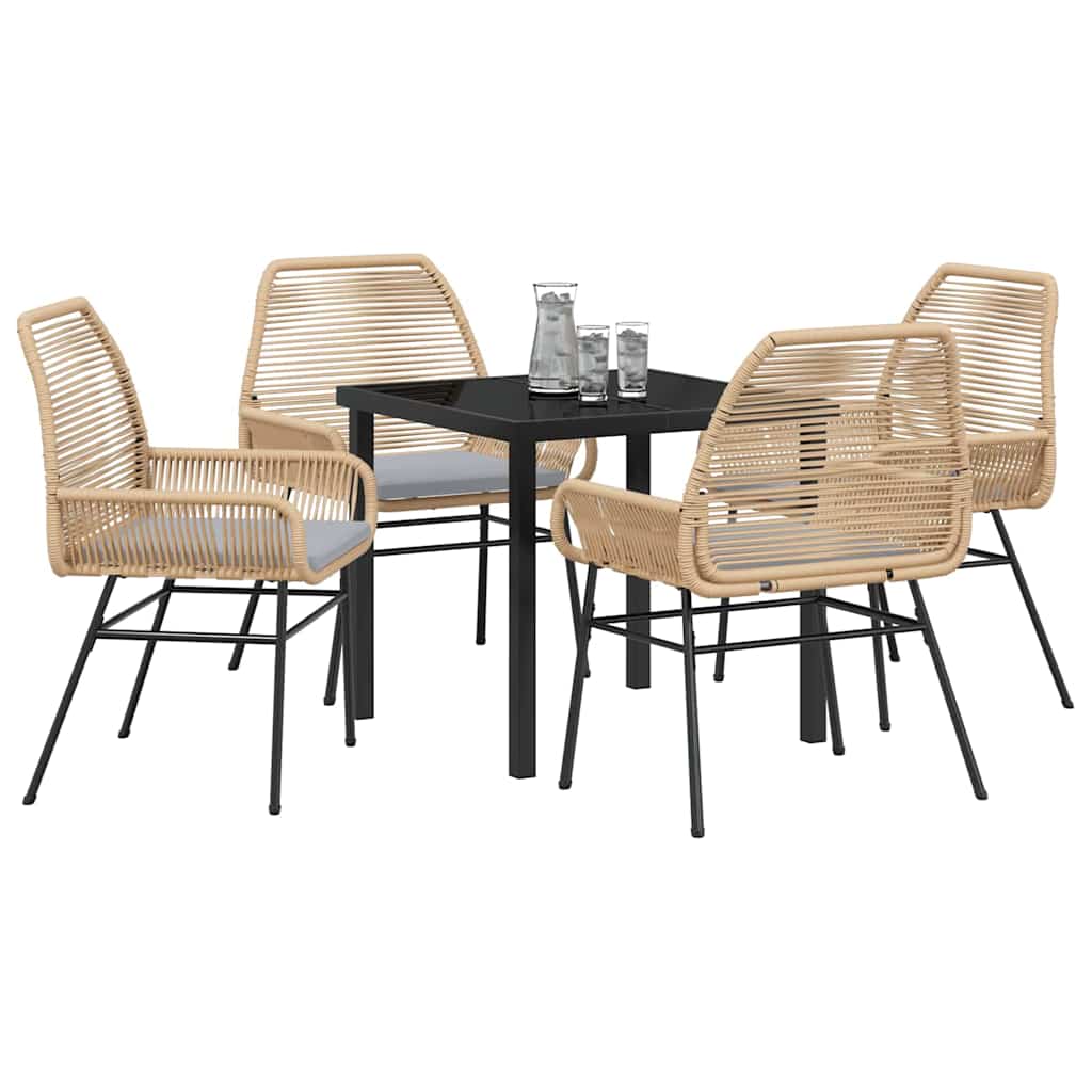 Hage Spisegruppe 5 pcs Brun polyrotting