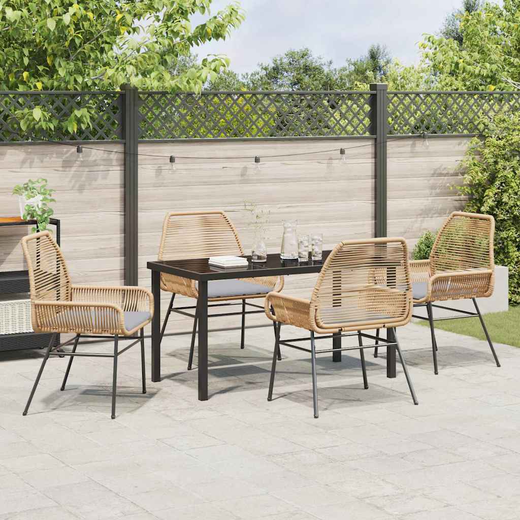 Hage Spisegruppe 5 pcs Brun polyrotting