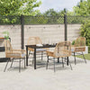 Hage Spisegruppe 5 pcs Brun polyrotting