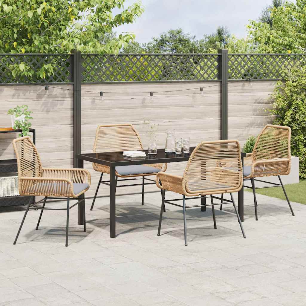Hage Spisegruppe 5 pcs Brun polyrotting