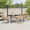 Hage Spisegruppe 5 pcs Brun polyrotting