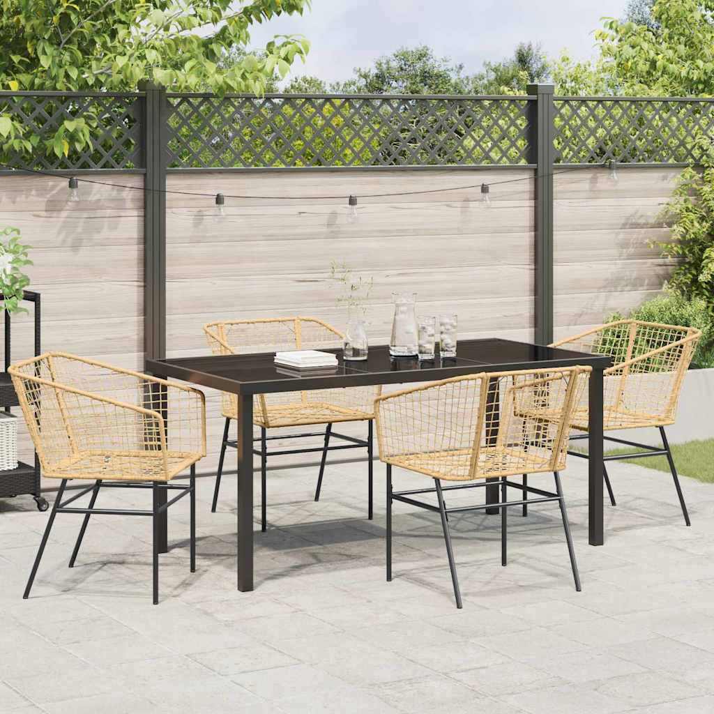 Hage Spisegruppe 5 pcs Brun polyrotting