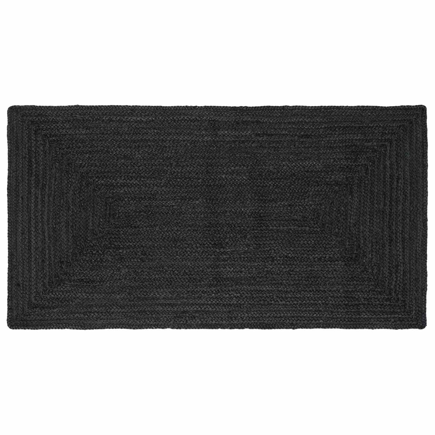 Områdetepper Rektangulær Mørkegrå 80 x 150 cm Jute